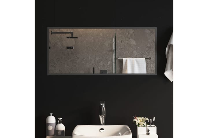 LED-kylpyhuoneen peili 90x40 cm - Läpinäkyvä - Peili - Kylpyhuoneen peilit - Kylpyhuonepeili valaistuksella