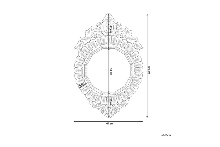Peili Craon 67 cm - Peili - Eteispeili - Seinäpeili