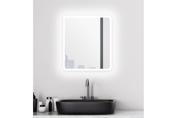 Peili Häggen 40x45 cm - Hopea - Peili - Kylpyhuoneen peilit - Kylpyhuonepeili valaistuksella