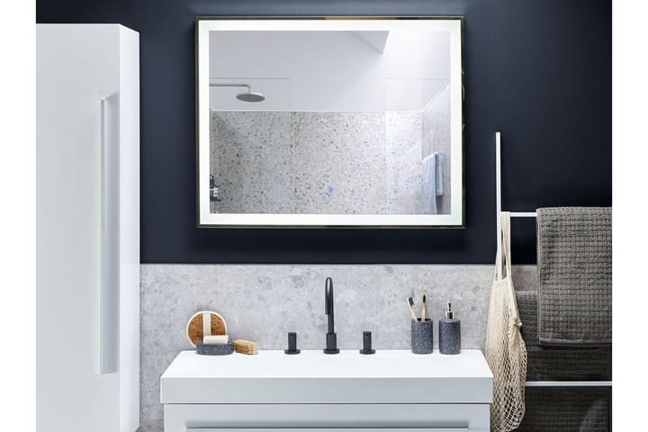 Peili Manosque 70x90 cm LED - Hopea - Peili - Kylpyhuoneen peilit - Kylpyhuonepeili valaistuksella