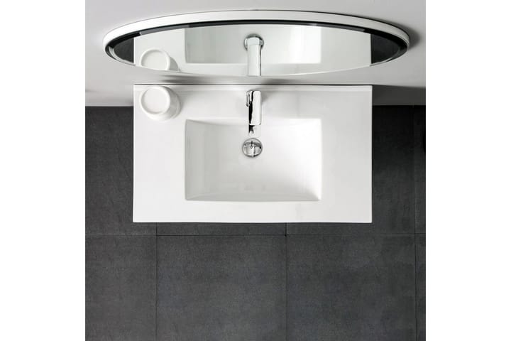 Peili Roa 70 cm - Valkoinen - Peili - Kylpyhuoneen peilit - Kylpyhuonepeili valaistuksella