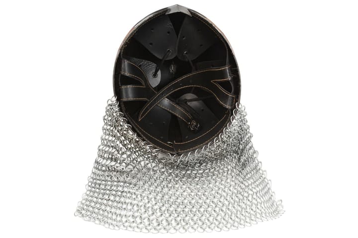 Ritarin kypärä antiikki kopio hopea teräs - Sisustusesineet