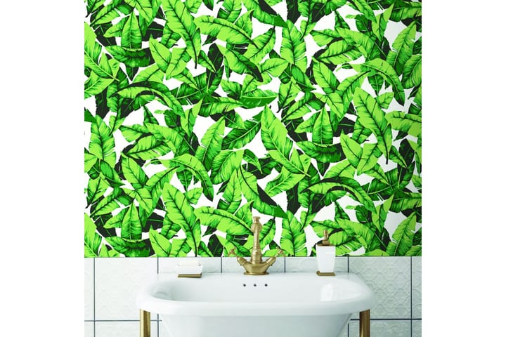 Liimaa&Irrota Palm Leaf Green Tarratapetti - RoomMates - Seinätarrat