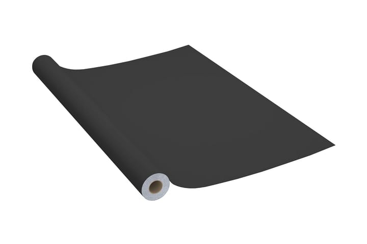 Itseliimautuva huonekalukalvo musta 500x90 cm PVC - Musta - Ikkunakalvot