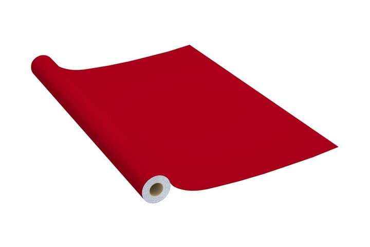 Itseliimautuva huonekalukalvo punainen 500x90 cm PVC - Punainen - Ikkunakalvot