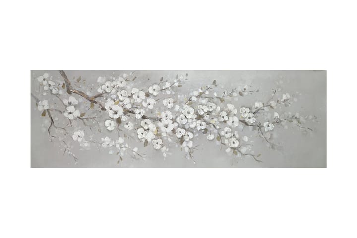 Öljymaalaus 50x150 cm Valkoiset Kirsikankukat - Öljymaalaus - Taulu & taide