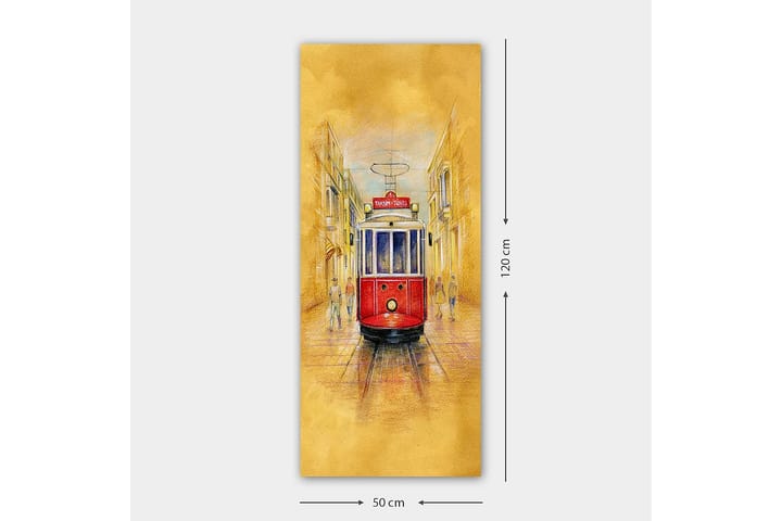 Canvastaulu DKY Transportation Monivärinen - 50x120 cm - Seinäkoristeet - Canvas-taulu