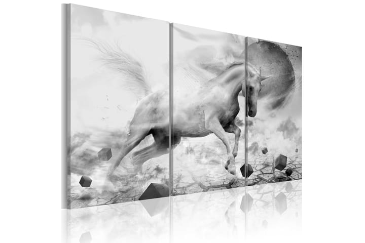 Taulu A Unicorn On The Edge Of The World 120x80 - Artgeist sp. z o. o. - Canvas-taulu - Seinäkoristeet