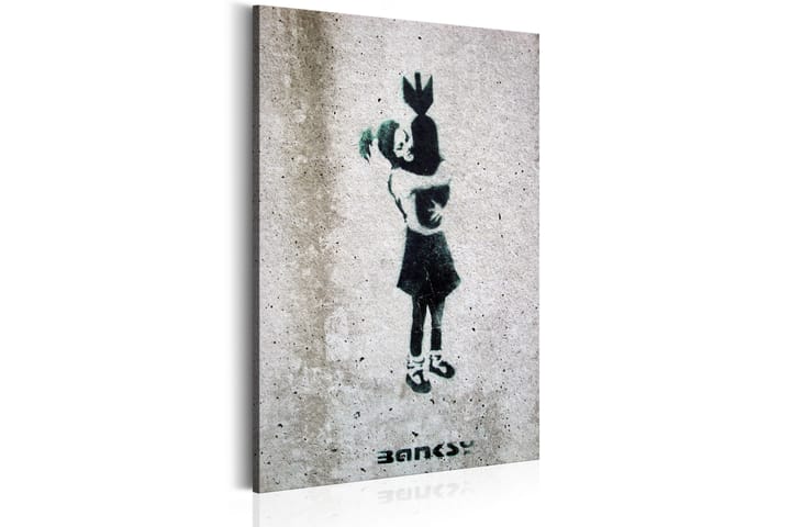 Taulu Bomb Hugger by Banksy 80x120 - Artgeist sp. z o. o. - Canvas-taulu - Seinäkoristeet