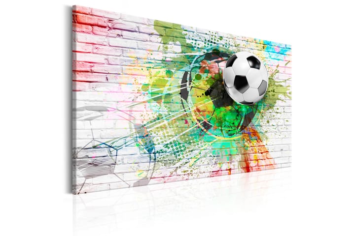 Taulu Colourful Sport (Football) 90x60 - Artgeist sp. z o. o. - Canvas-taulu - Seinäkoristeet