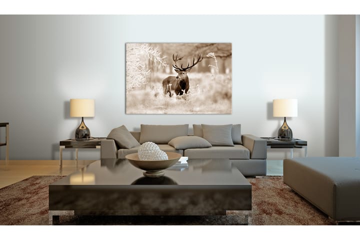Taulu Deer In Sepia 120x80 - Artgeist sp. z o. o. - Canvas-taulu - Seinäkoristeet