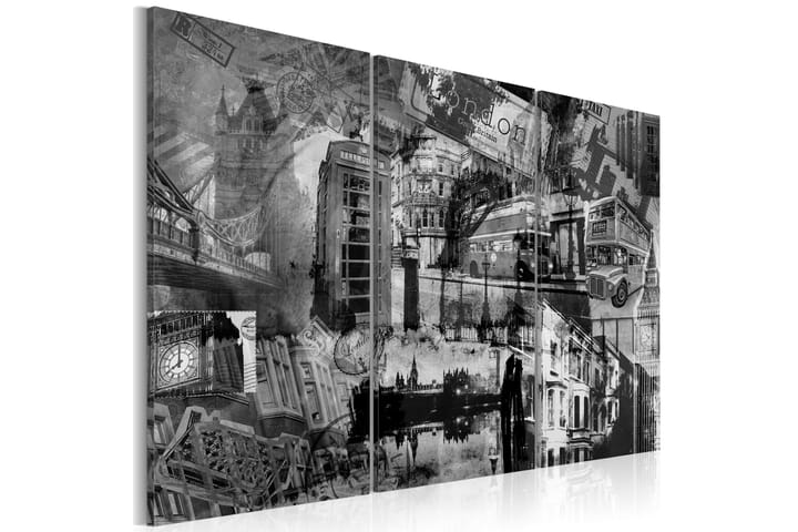 Taulu Kärnan London Triptyykki 60x40 - Artgeist sp. z o. o. - Canvas-taulu - Seinäkoristeet