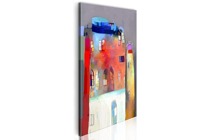 Taulu Rainbow-Hued House 40x80 - Artgeist sp. z o. o. - Canvas-taulu - Seinäkoristeet