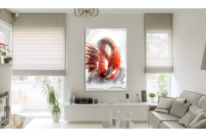 Taulu Red Flamingo 60x90 - Artgeist sp. z o. o. - Canvas-taulu - Seinäkoristeet