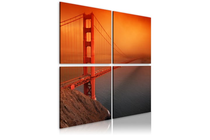 Taulu San Francisco Golden Gate Bridge 40x40 - Artgeist sp. z o. o. - Canvas-taulu - Seinäkoristeet