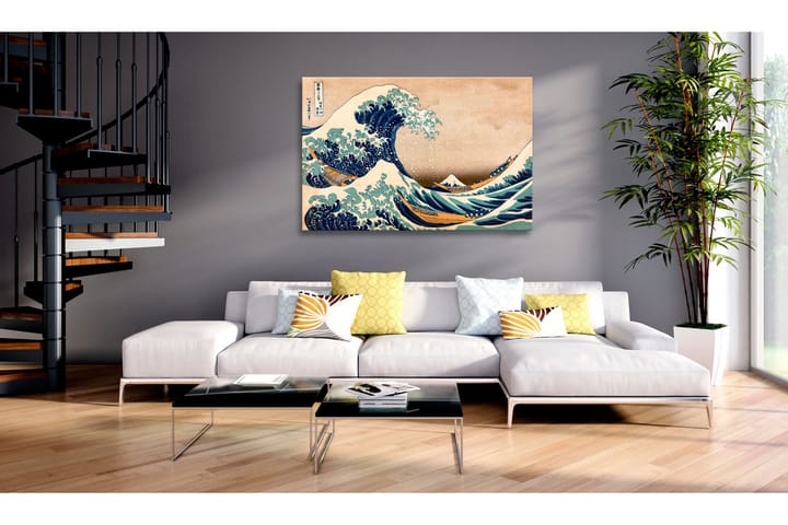 Taulu The Great Wave off Kanagawa (Reproduction) 120x80 - Artgeist sp. z o. o. - Canvas-taulu - Seinäkoristeet
