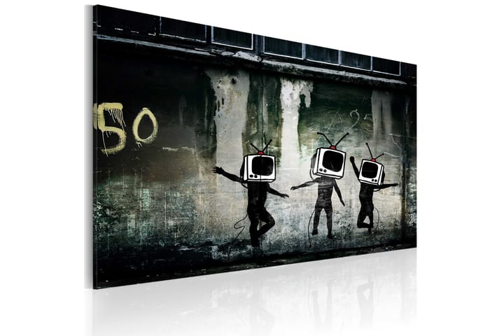 Taulu Tv Heads Dance Banksy 60x40 - Artgeist sp. z o. o. - Canvas-taulu - Seinäkoristeet