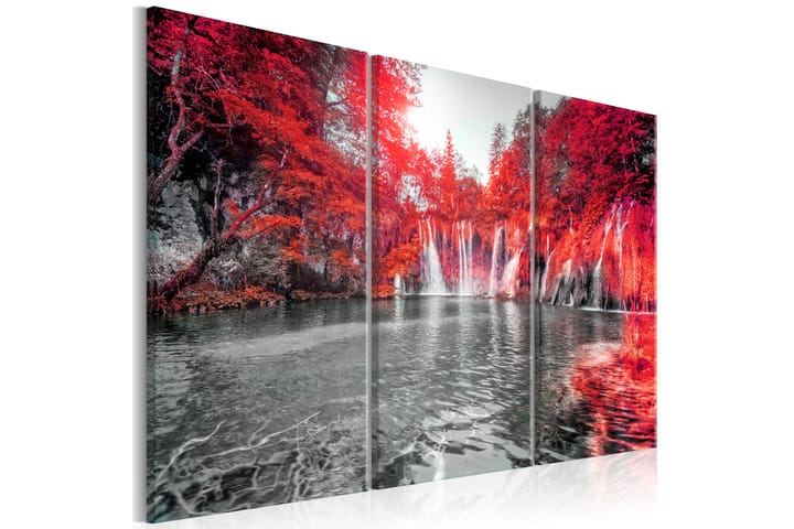 Taulu Waterfalls Of Ruby Forest 120x80 - Artgeist sp. z o. o. - Canvas-taulu - Seinäkoristeet