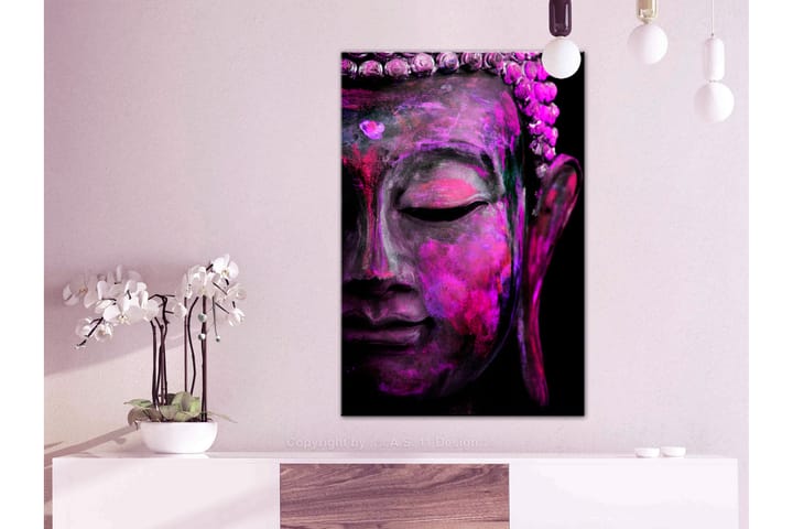 Taulu Pink Buddha 80x120 - Artgeist sp. z o. o. - Canvas-taulu - Seinäkoristeet
