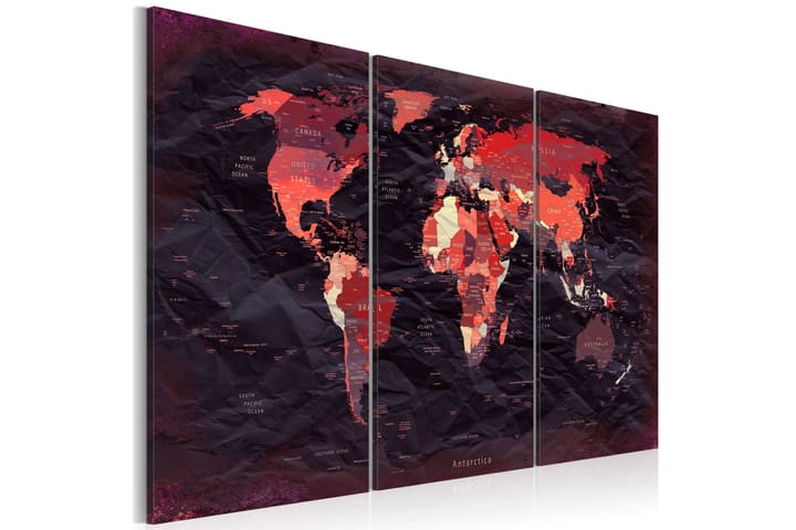 Taulu Plan Of The World 120x80 - Artgeist sp. z o. o. - Canvas-taulu - Seinäkoristeet