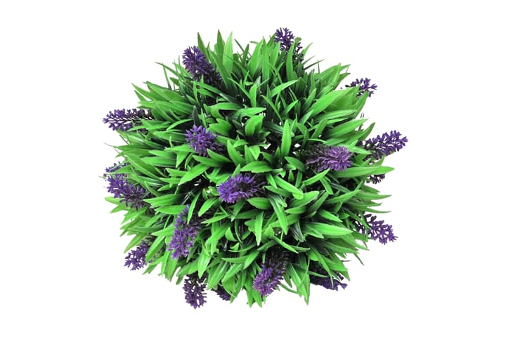 Kahden Puksipuupallon sarja laventelilla 28 cm - Vihreä - Parvekekukat - Tekokasvit