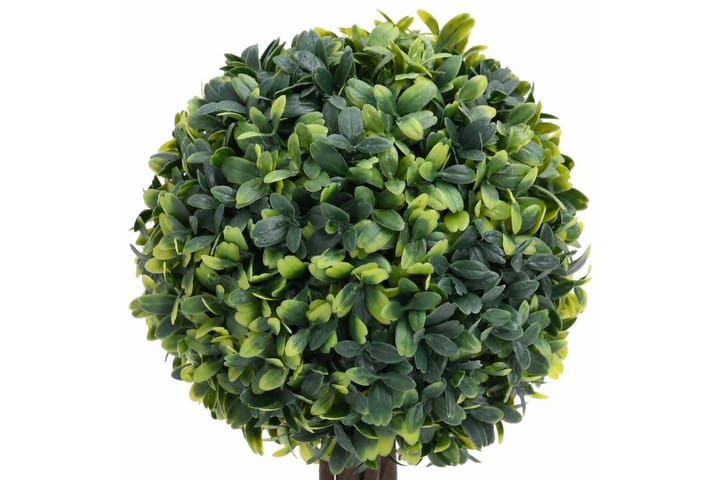 Keinotekoinen puksipuukasvi ruukussa 2 kpl vihreä pallo 33 c - Vihreä - Parvekekukat - Tekokasvit