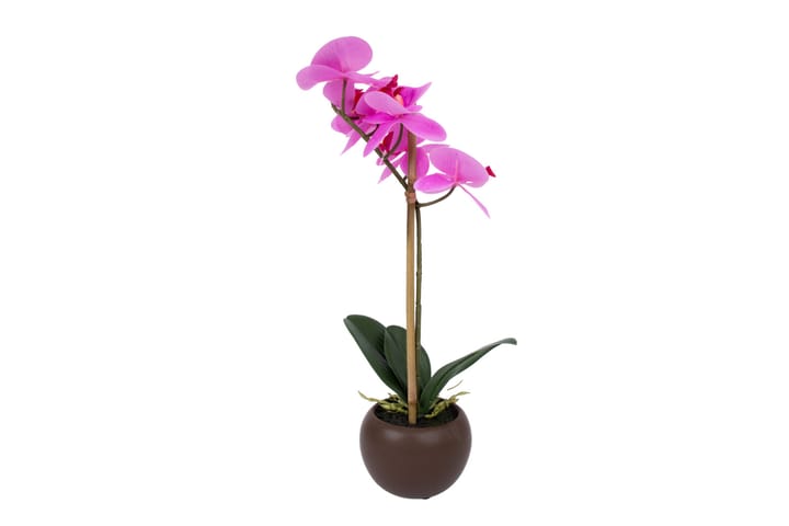 Lila Orkidea 46 cm Mustassa Ruukussa - Parvekekukat - Tekokasvit