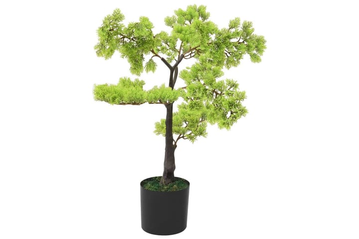 Tekokasvi bonsaipuu sypressi ruukulla 60 cm vihreä - Vihreä - Tekokasvit - Parvekekukat