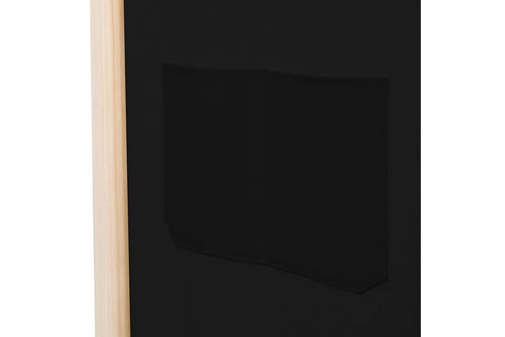 4-Paneelinen Tilanjakaja musta 160x170x4 cm kangas - Musta - Tilanjakaja & sermi - Sermiseinä