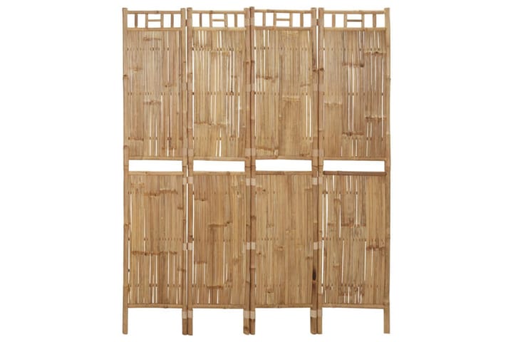4-paneelinen tilanjakaja bambu 160x180 cm - Ruskea - Tilanjakaja & sermi - Sermiseinä