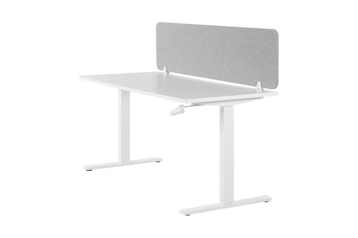 Kirjoituspöydän sermi Wally 180x40 cm - Valkoinen - Työpöydän sermi