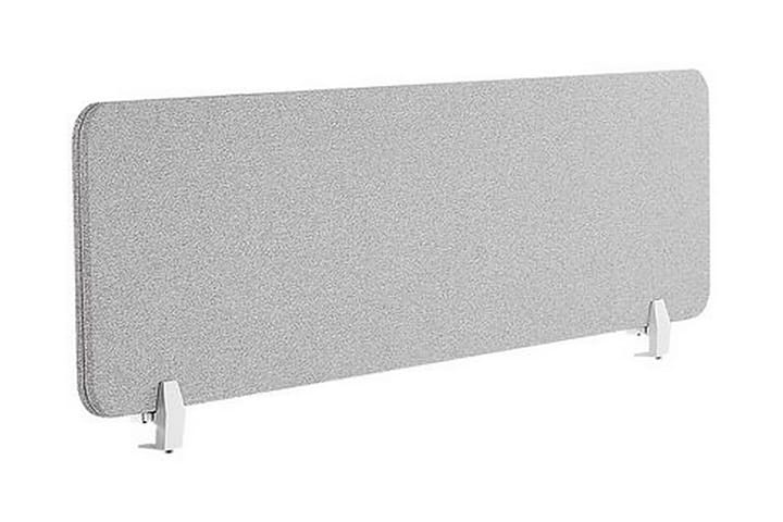Kirjoituspöydän sermi Wally 180x40 cm - Valkoinen - Työpöydän sermi