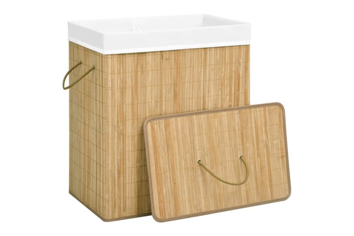 Bambu pyykkikori 100 l - Kylpyhuonetarvikkeet - Pyykkisäilytys - Pyykkikori