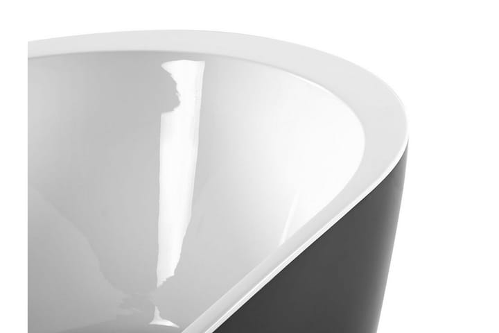 Vapaastiseisova Kylpyamme 170 x 80 cm oval Musta NEVIS - Musta - Vapaasti seisovat ammeet