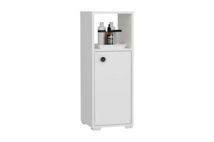 Kylpyhuonekaappi Deliacti 35x35 cm - Valkoinen - Kylpyhuoneekaappi valaistuksella - Seinäkaappi & korkea kaappi - Pyykkikaappi - Kylpyhuonekaapit