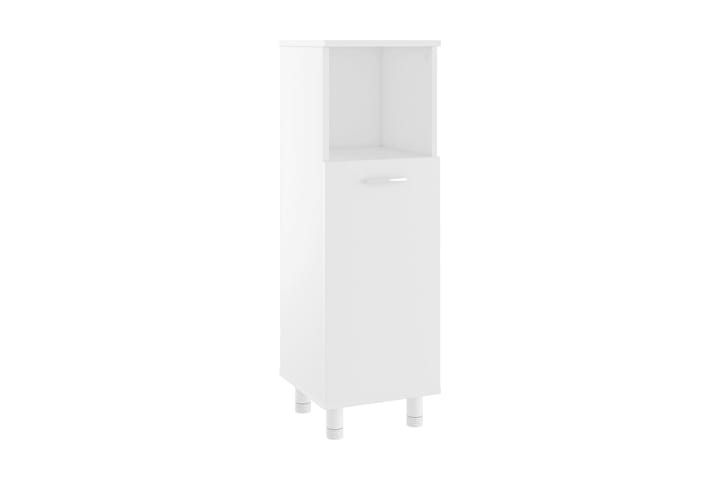 Kylpyhuonekaappi valkoinen 30x30x95 cm lastulevy - Valkoinen - Kylpyhuoneekaappi valaistuksella - Kylpyhuonekaapit - Seinäkaappi & korkea kaappi