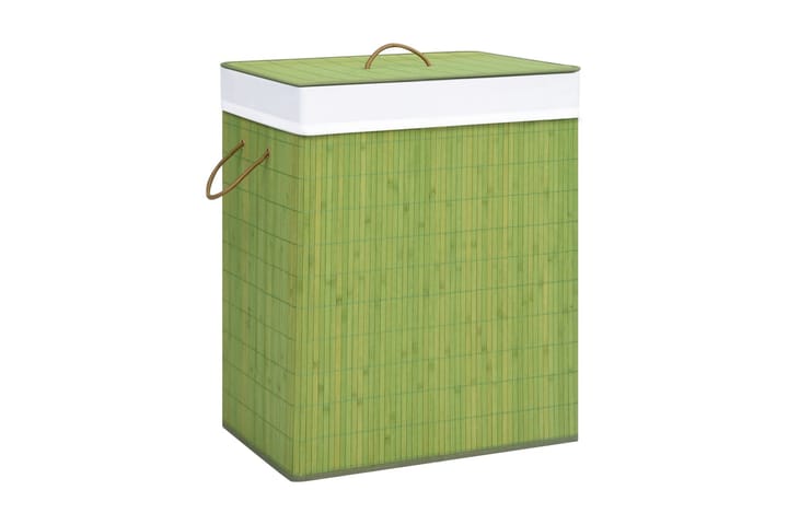Bambu pyykkikori vihreä 83 l - Kylpyhuonetarvikkeet - Pyykkisäilytys - Pyykkikori