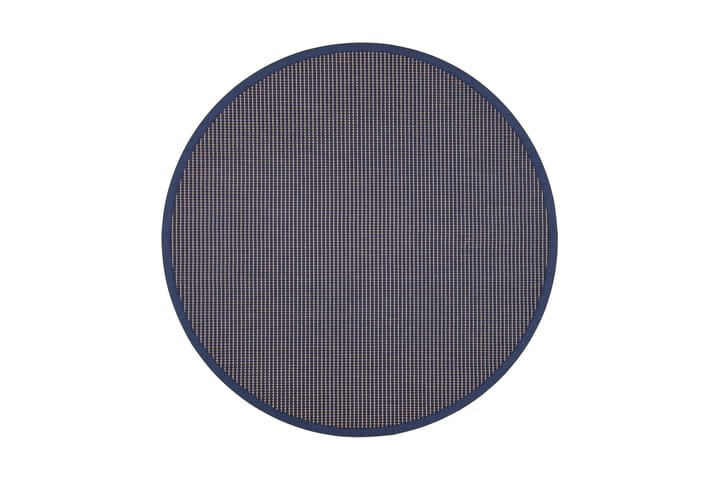 Matto Lyyra Pyöreä 133 cm Sininen - VM Carpet - Pyöreät matot - Tasokudotut matot