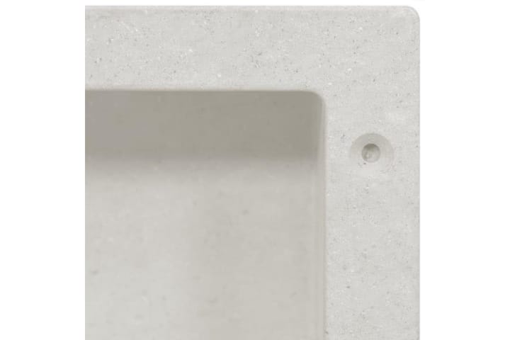 Suihkusyvennys mattavalkoinen 41x36x10 cm - Valkoinen - Suihkuhyllyt & suihkukorit - Hyllyt & korit suihkuun