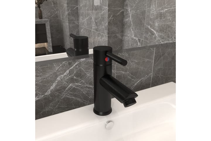 Kylpyhuoneen pesualtaan hana musta 130x176 mm - Ammesekoittajat - Ammehanat