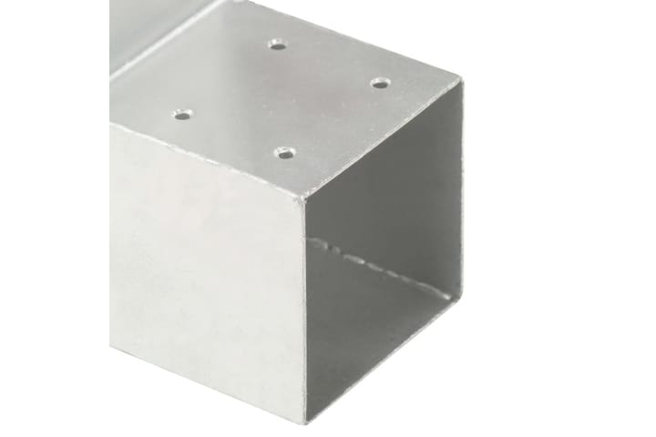 Tolppaliitin L-muoto galvanoitu metalli 71x71 mm - Aitatolpat
