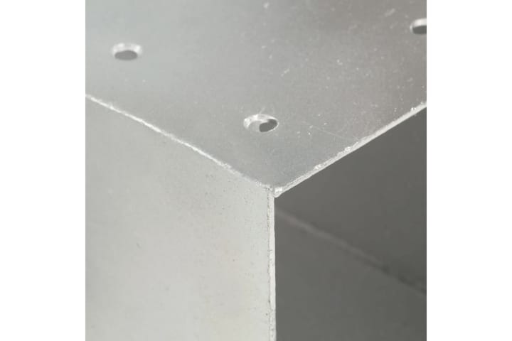 Tolppaliitin X-muoto galvanoitu metalli 71x71 mm - Aitatolpat