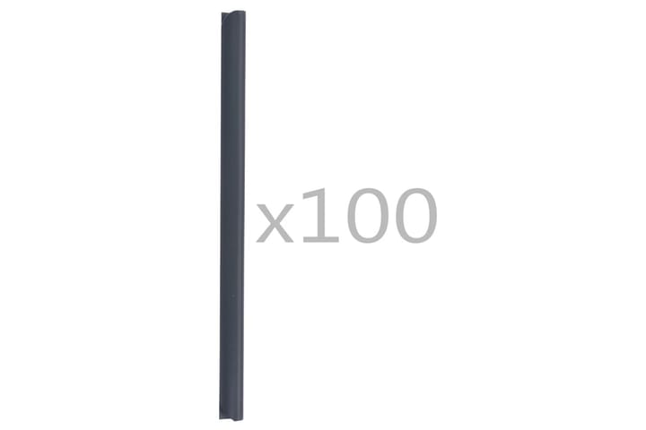 100 kpl aidan kiinnikkeet PVC antrasiitti - Antrasiitti - Muut aitatuotteet
