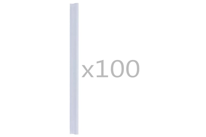 100 kpl aidan kiinnikkeet PVC läpinäkyvä - Läpinäkyvä - Muut aitatuotteet