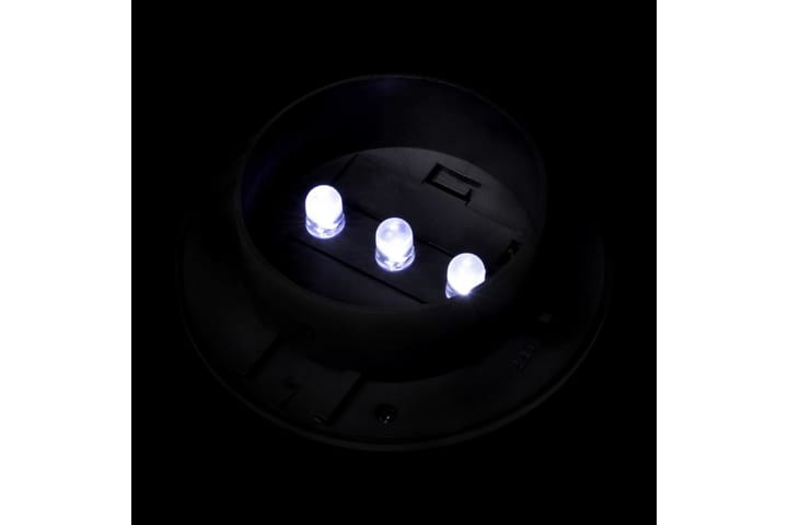 Ulkoaurinkokennovalaisin aitaan 12 kpl LED musta - Musta - Puuaita