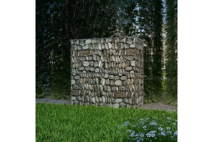 Kivikori galvanoitu teräs 100x50x100 cm - Hopea - Kivikori