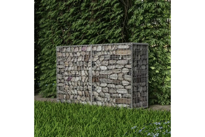 Kivikori galvanoitu teräs 150x50x100 cm - Hopea - Kivikori