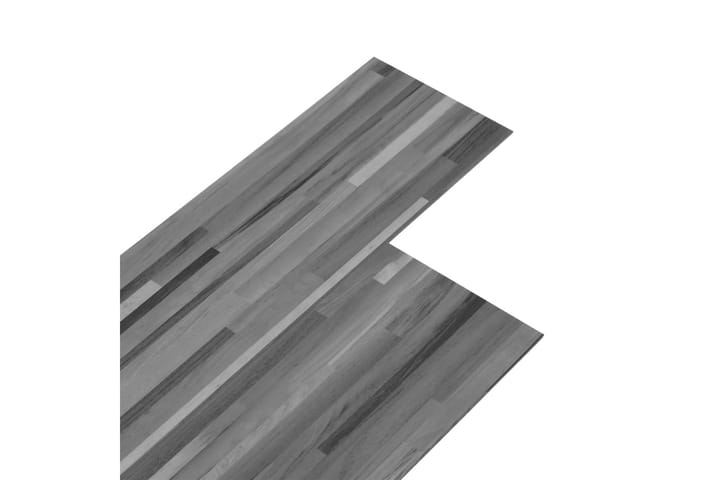 Itsekiinnittyvä PVC lattialankku 5,21 m² 2 mm raidat harmaa - Harmaa - Ritilä parvekkeelle - Lattia - Terassilaatat