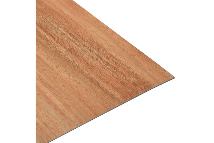 Itsekiinnittyvä lattialankku 20 kpl PVC 1,86 m² vaalea puu - Ruskea - Lattia