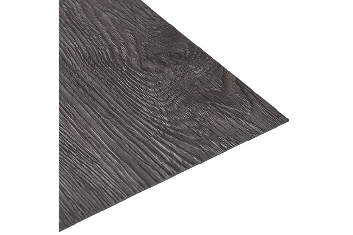 Itsekiinnittyvä lattialankku 20 kpl PVC 1,86 m² ruskea - Ruskea - Lattia
